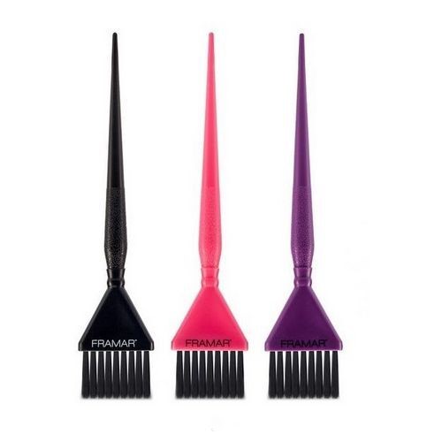 FRAMAR ZESTAW PĘDZLI DO KOLORYZACJI TRIPLE THREAT SET HB-TTS