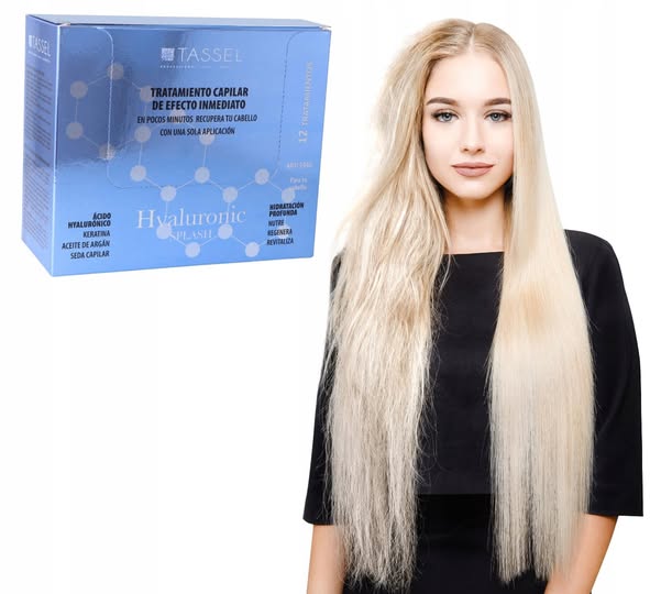 ZABIEG NA WŁOSY Z KWASEM HIALURONOWYM ODBUDOWA, NAWILŻENIE, BLASK 2X15 ML