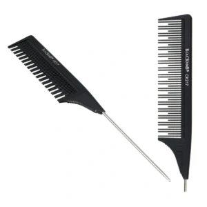 Grzebień Fryzjerski Do Tapirowania Włosów Metalowy Szpikulec