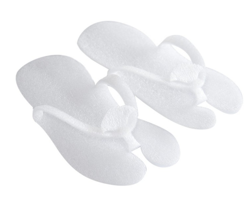 Klapki japonki z pianki białe – 10 par