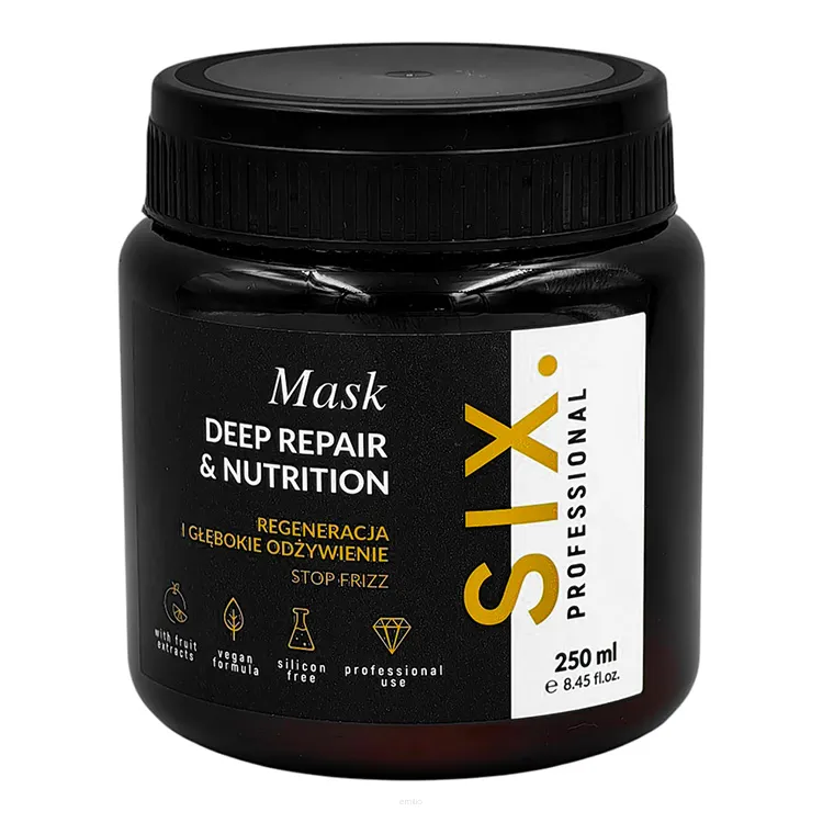 SIX PROFESSIONAL DEEP REPAIR & NUTRITION MASKA do włosów 250ml